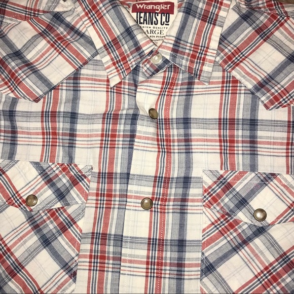 Wrangler western style button snap shirt - Picture 4 of 4